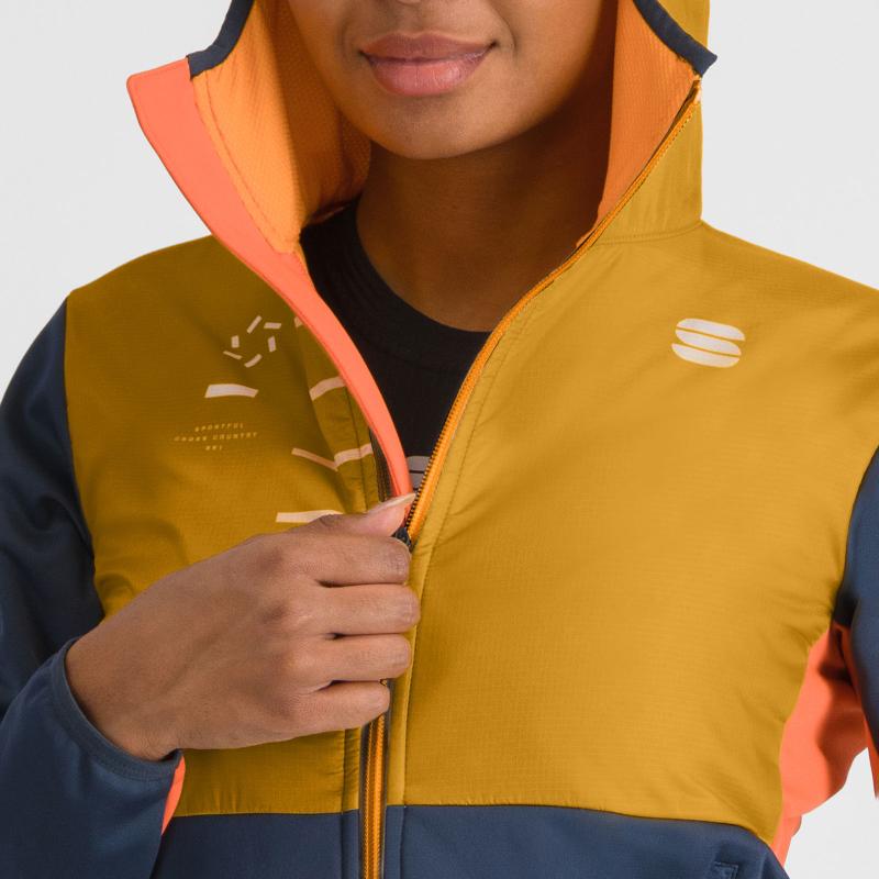 Sportful RYTHMO dámska bunda wood yellow/galaxy blue 5