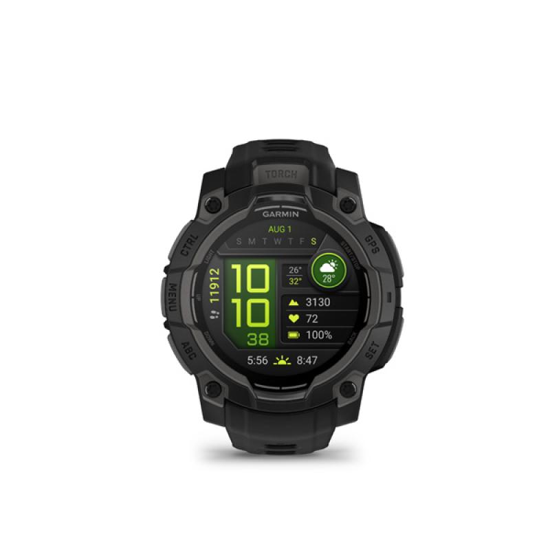 Garmin Instinct 3 - 45mm, AMOLED, Black, Black silicone band