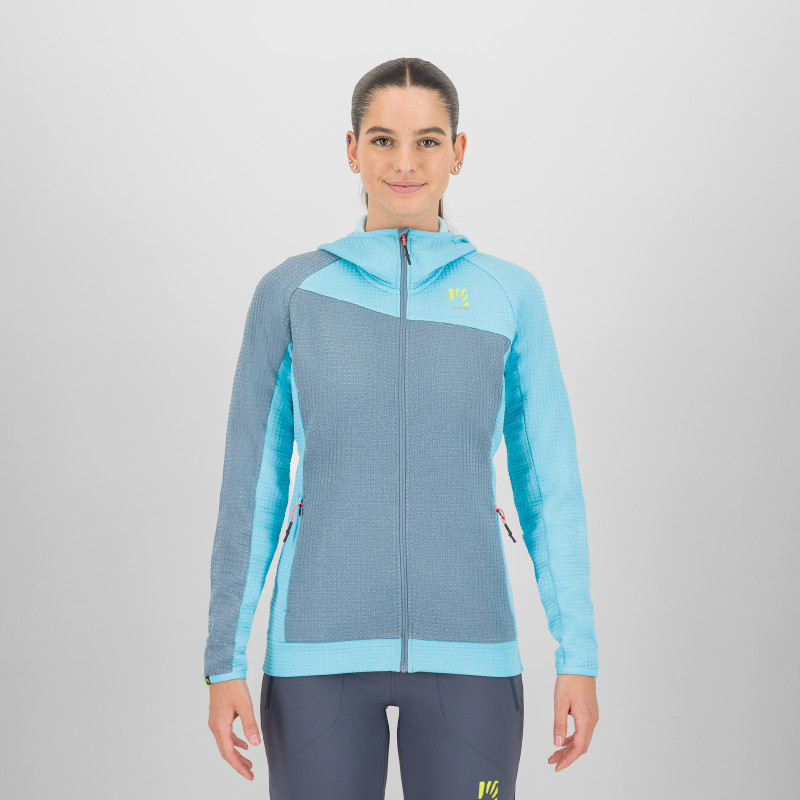 Karpos AVERAU dámska FULL-ZIP mikina s kapucňou windw.blue/bachelor b. 2
