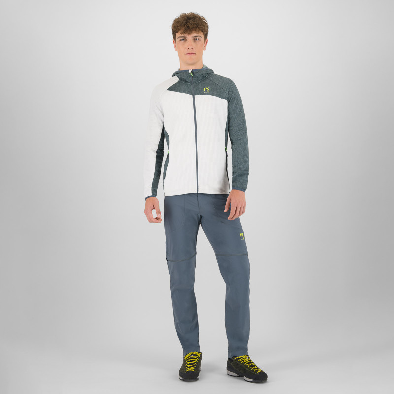 Karpos AVERAU FULL-ZIP mikina s kapucňou bright white/dark slate 5