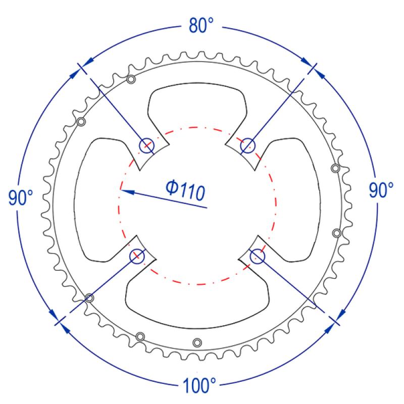 FSA prevodník ROAD GOSSAMER MT 1x ABS 110x40T WA673 A9