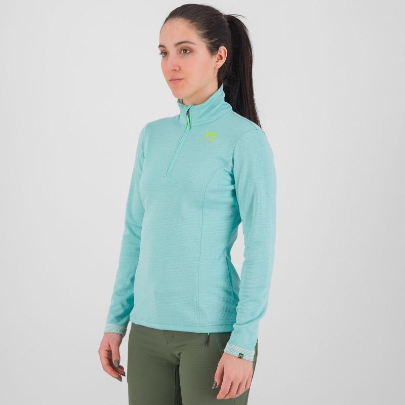 Karpos PIZZOCCO HALF ZIP dámska flíska Aqua Sky