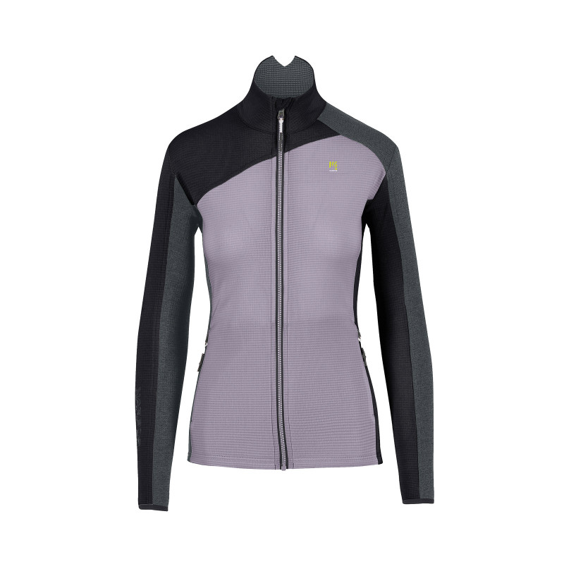 Karpos Federa Full-Zip Dámska Flíska Lavender/Black/Woodl.Gray