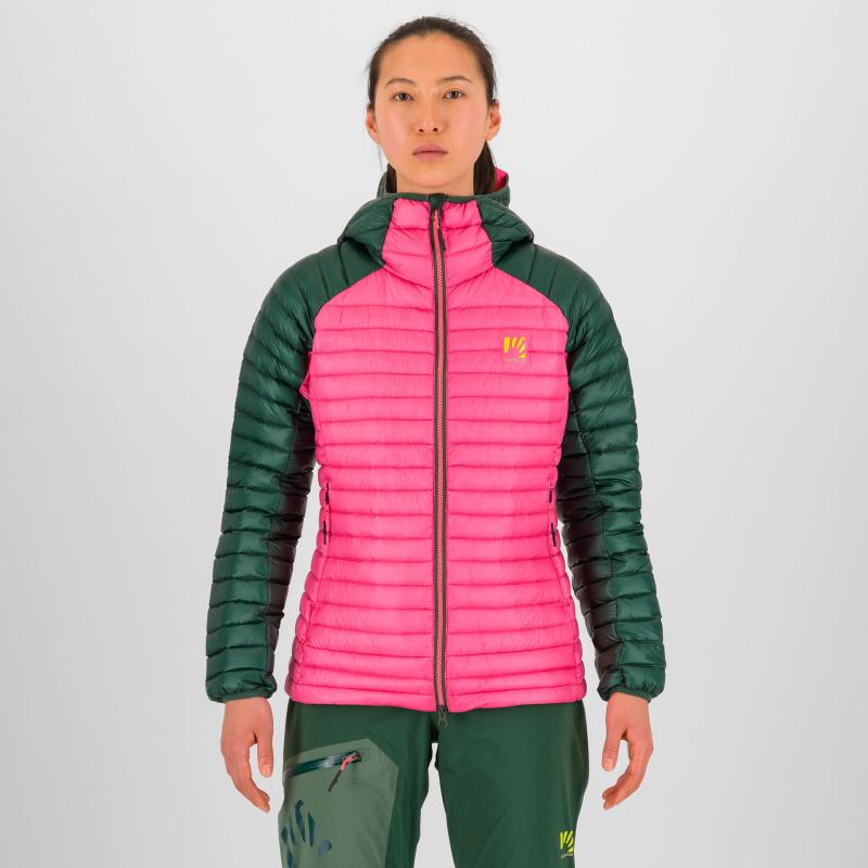 Karpos Alagna Down Dámska Bunda Fandango Pink/Jungle Green