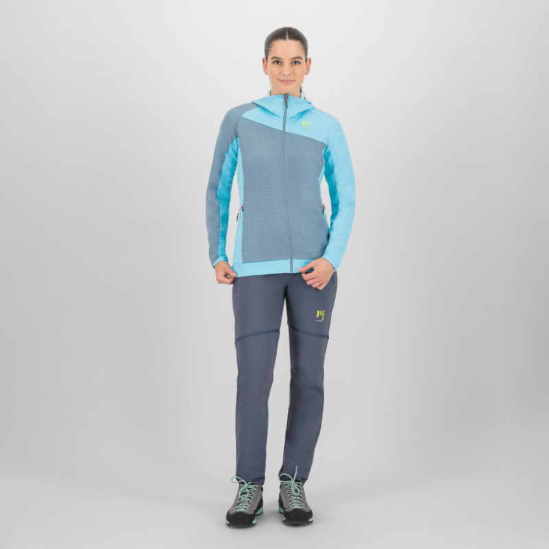 Karpos AVERAU dámska FULL-ZIP mikina s kapucňou windw.blue/bachelor b. 5
