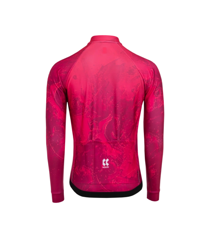 Cyklistický dres KALAS MOTION Z6 dlhý rukáv Berry Red 1