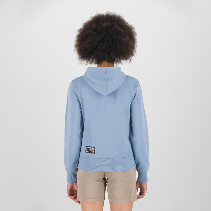 Karpos VOLPE dámska FULL ZIP mikina s kapucňou windw. blue 1