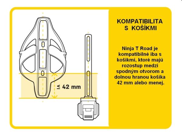 TOPEAK držiak pod košík + multikľúč NINJA T ROAD