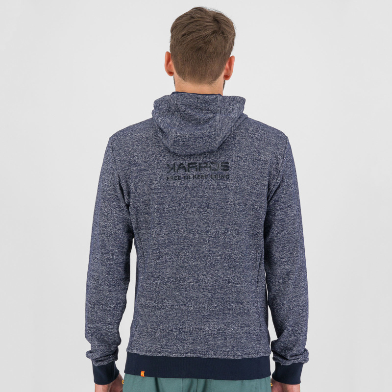 Karpos TOTOGA HEMP mikina so zipsom Sky Captain Melange 5