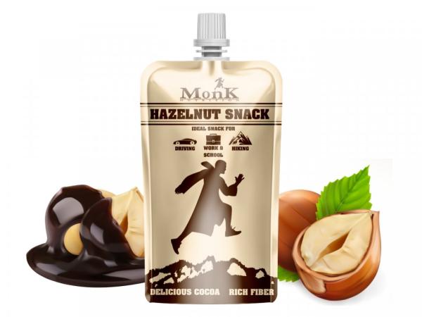 Monk Hazelnut Snack 60g, Bio orieškový krém