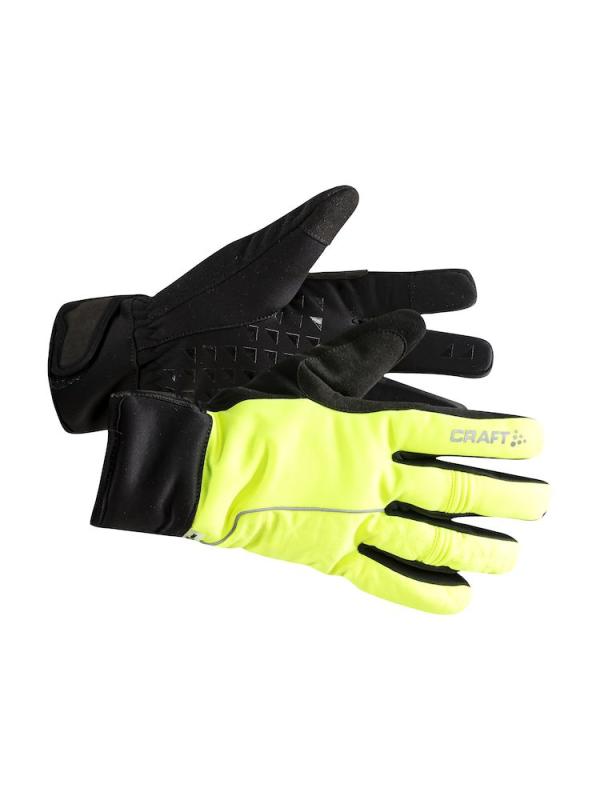 Cyklistické zimné rukavice CRAFT ADV SubZ Siberi žltá reflexná