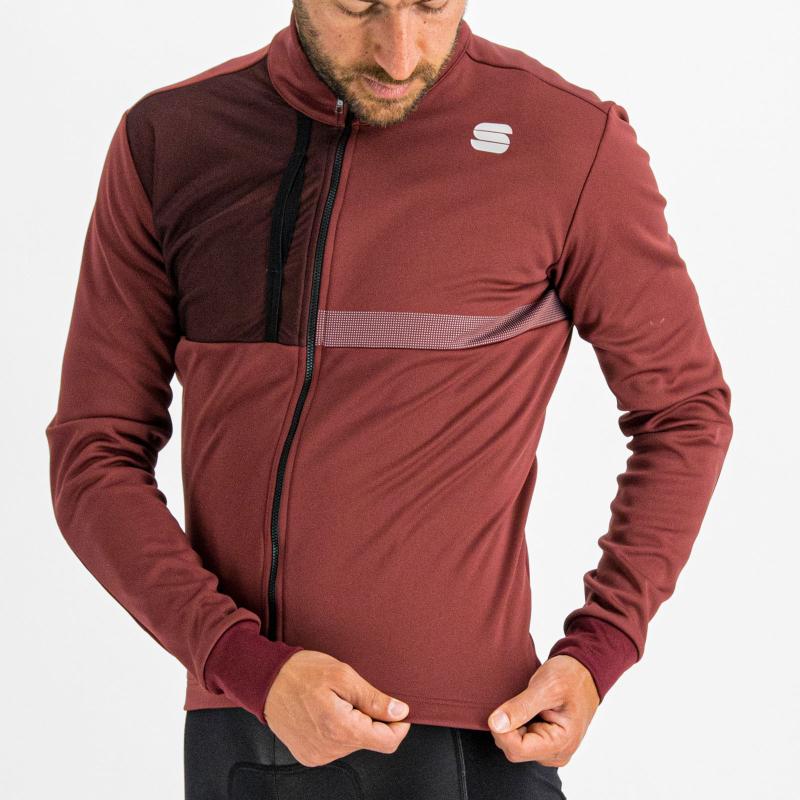 SPORTFUL GIARA SOFTSHELL bunda tmavočervená