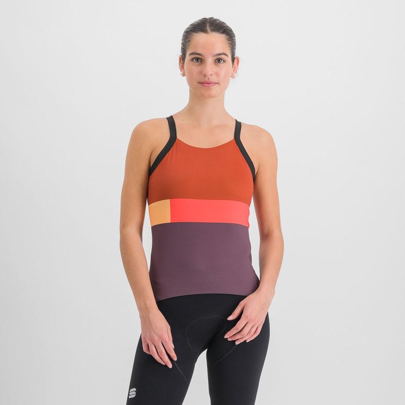 Sportful SNAP dámsky top huckleberry cayenna red