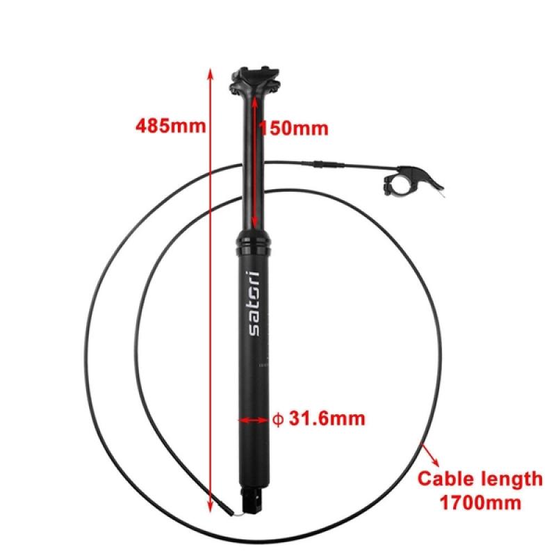 Teleskopická sedlovka Satori SORATA PRO 31,6x480mm/150mm (OEM)