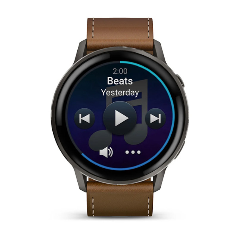Garmin VENU 4 - 45mm,Black/ Slate + Leather 5