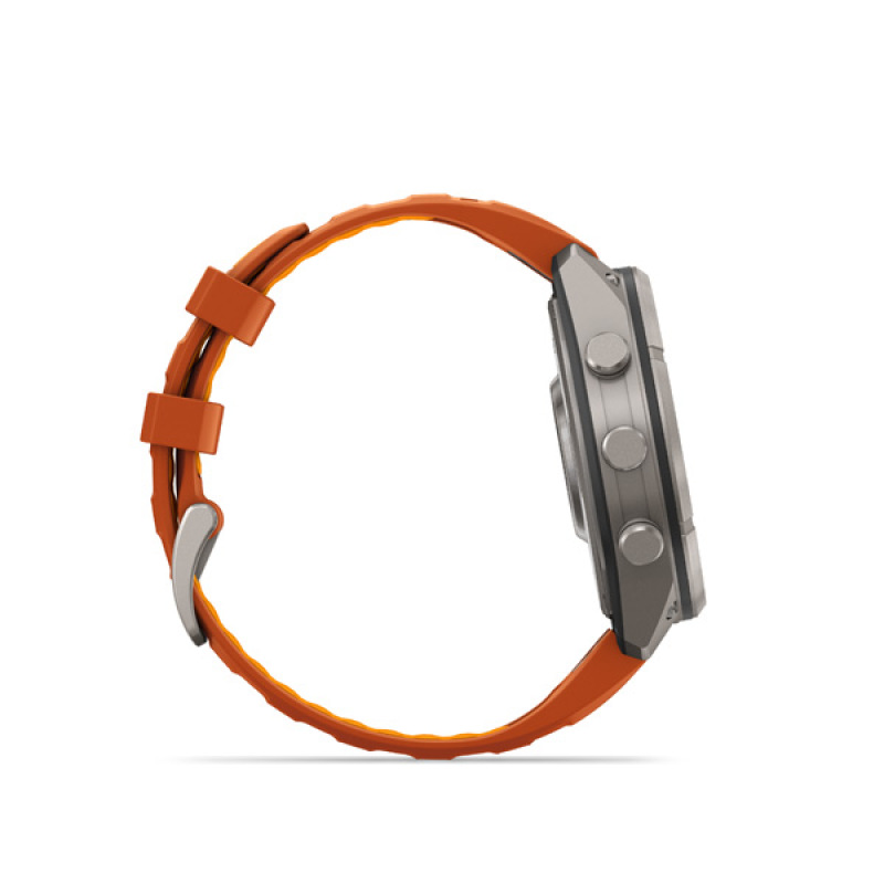 Garmin fenix 9 Pro - inReach, 47mm, AMOLED, Sapphire, Titanium, Autumn Orange/Spark Orange 3
