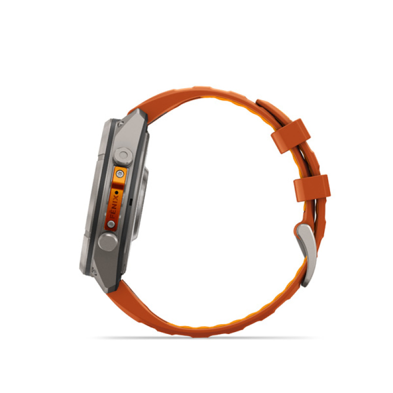 Garmin fenix 9 Pro - inReach, 47mm, AMOLED, Sapphire, Titanium, Autumn Orange/Spark Orange 1