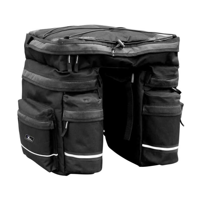LONGUS TRIPLE taška na nosič 42,5L čierna + pláštenka