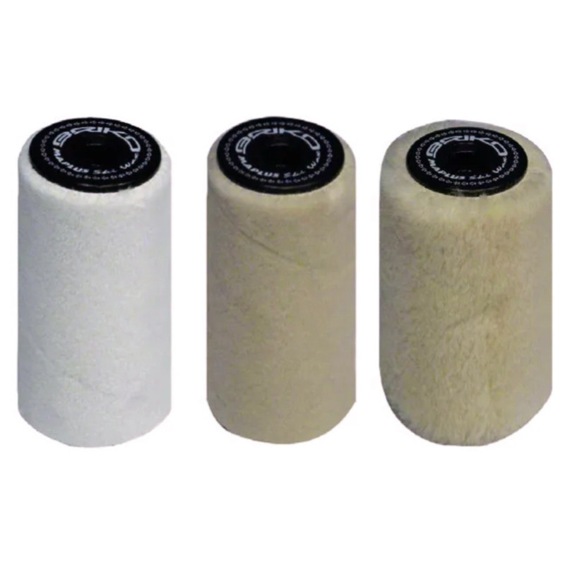 Maplus rotačná kefa Polyester&Merino vlna set 14 cm