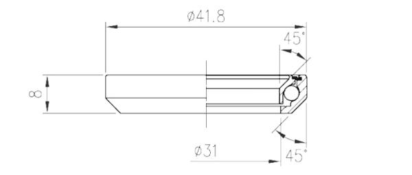 FSA ložisko TH-870 Stainless (MR042S) 1-1/8"