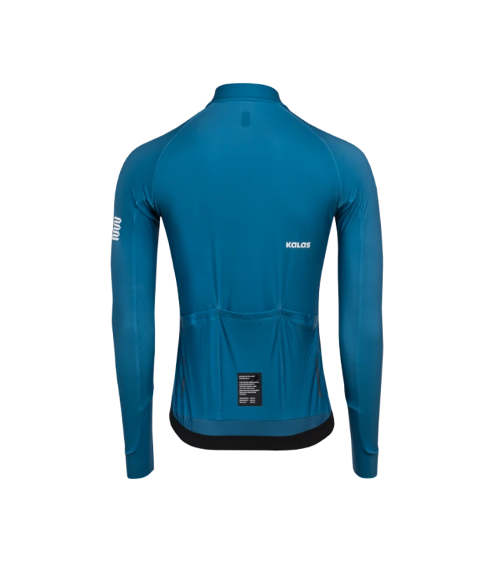 Cyklistický dres KALAS PASSION Z6 | Dres dlhý rukáv TEMPS | Petrol Blue 1