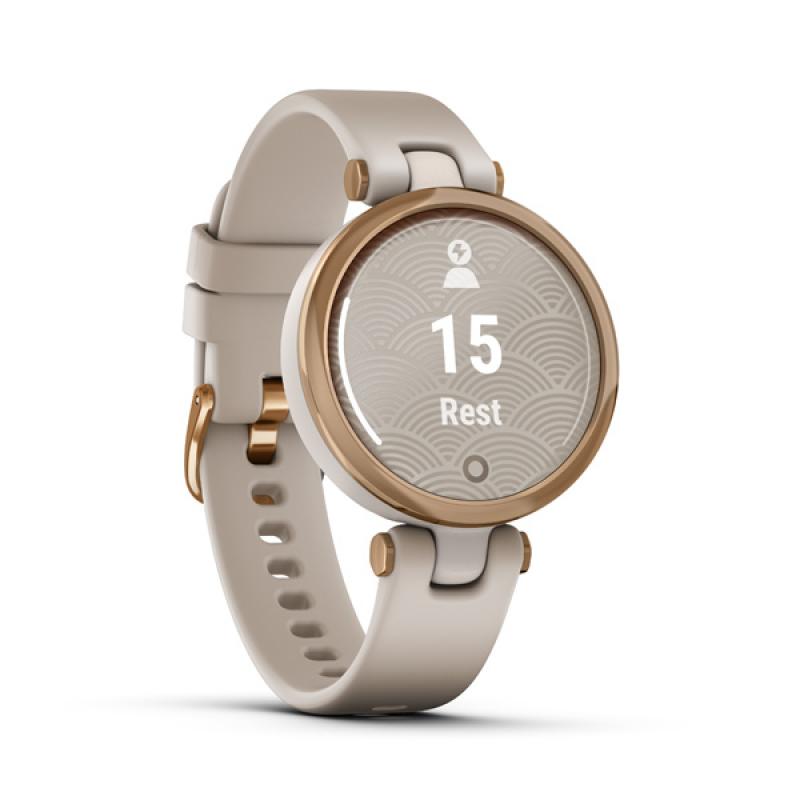 Garmin LILY, Sport, Rose Gold/Light Sand, Silicone