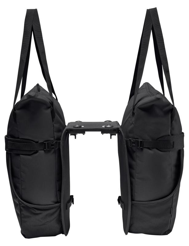 VAUDE dvojitá taška na nosič TwinShopper (UniKlip 2), black