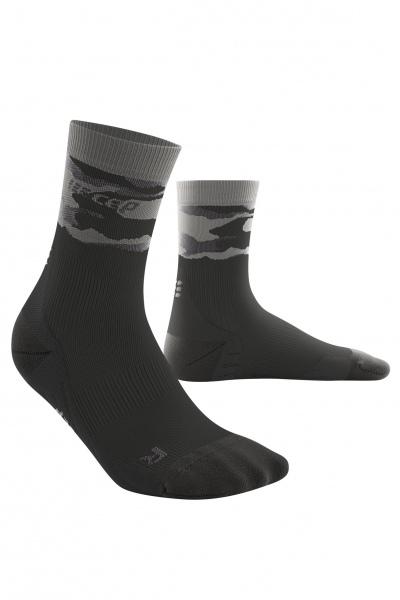 CEP Vysoké ponožky CAMOCLOUD black/grey