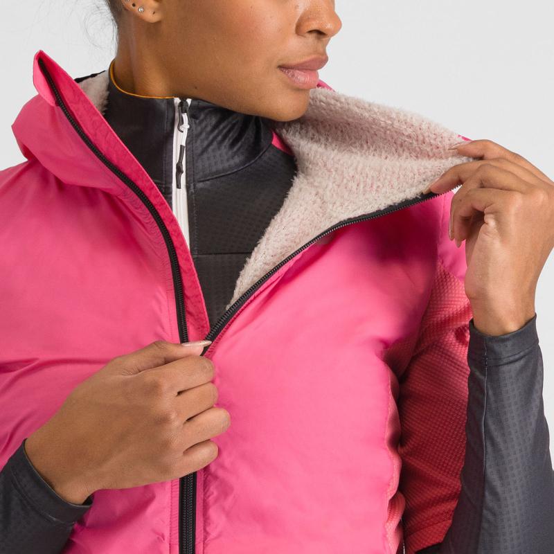 Sportful PUFFY dámska bunda raspberry pink