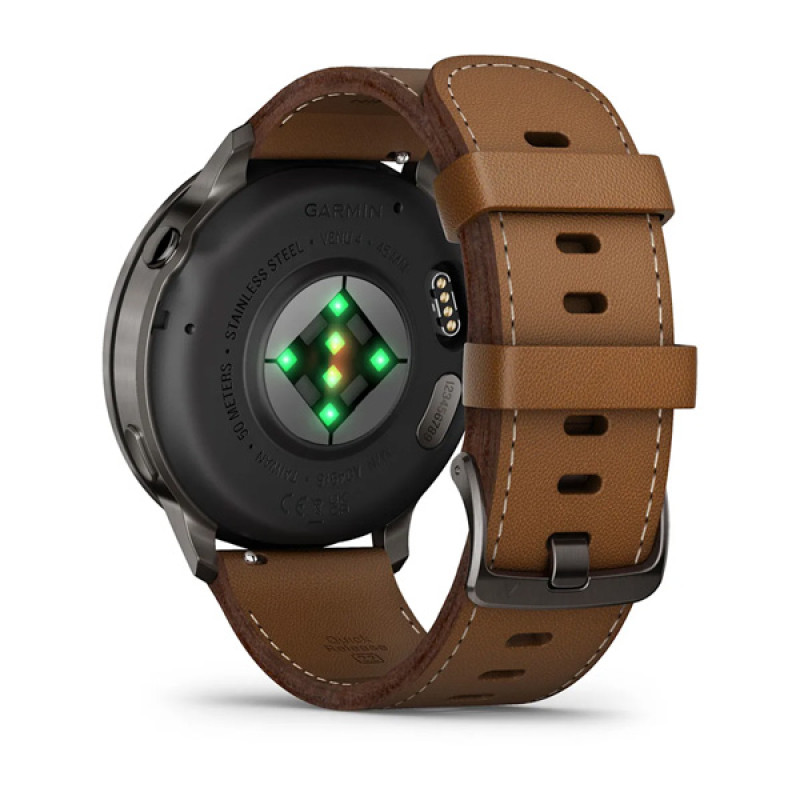 Garmin VENU 4 - 45mm,Black/ Slate + Leather 7
