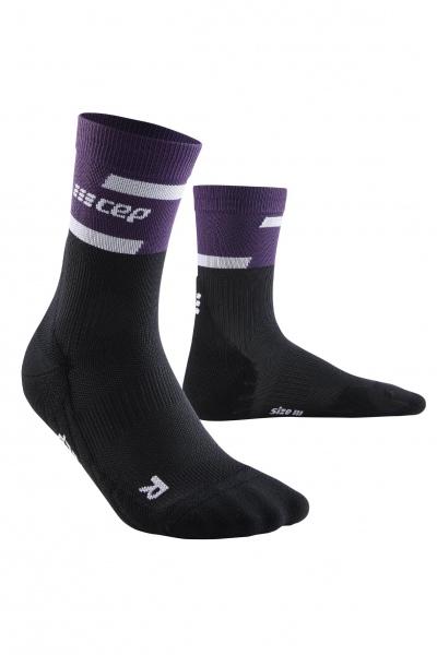 CEP Bežecké vysoké ponožky 4.0 violet/black
