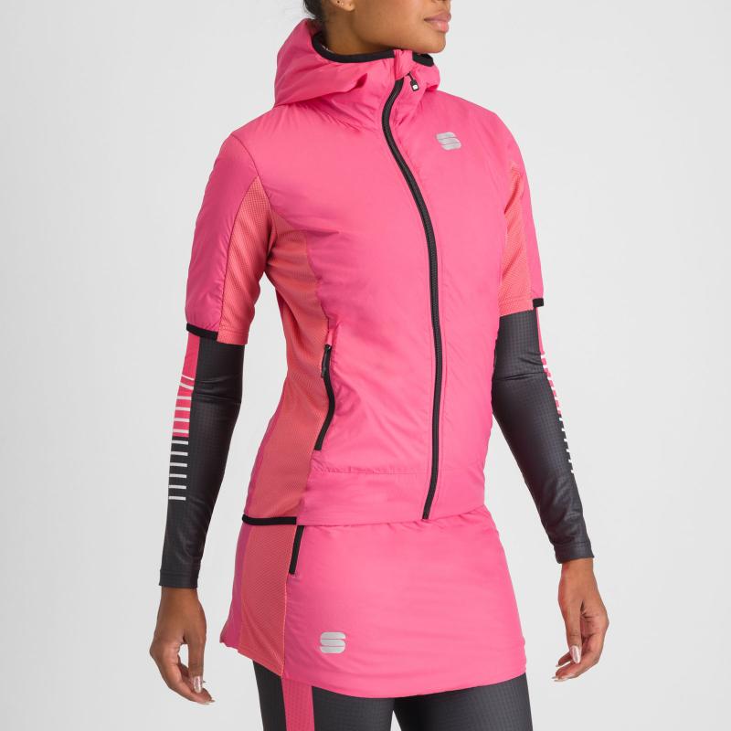 Sportful PUFFY dámska bunda raspberry pink