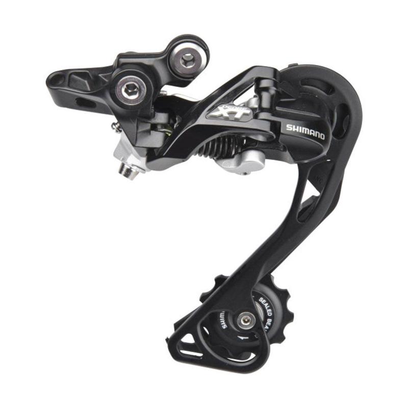 SHIMANO prehadzovačka XT M781 10sp. čierna super dlhé ramienko Shadow