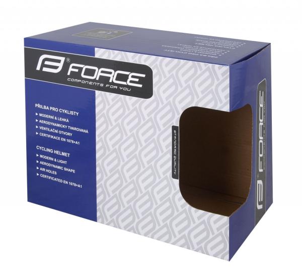 FORCE prilba LYNX, bielo-čierna 5