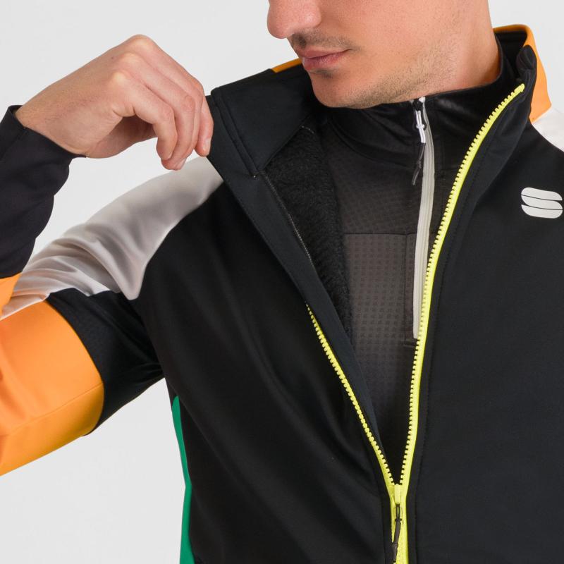 Sportful APEX bunda black/white/green/yellow