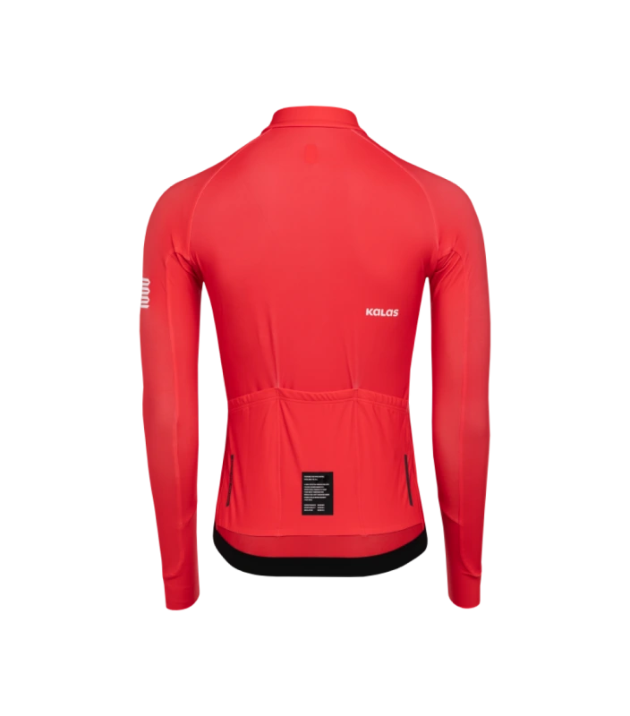 Cyklistický dres KALAS PASSION Z6 | Dres dlhý rukáv TEMPS | Racing Red 1
