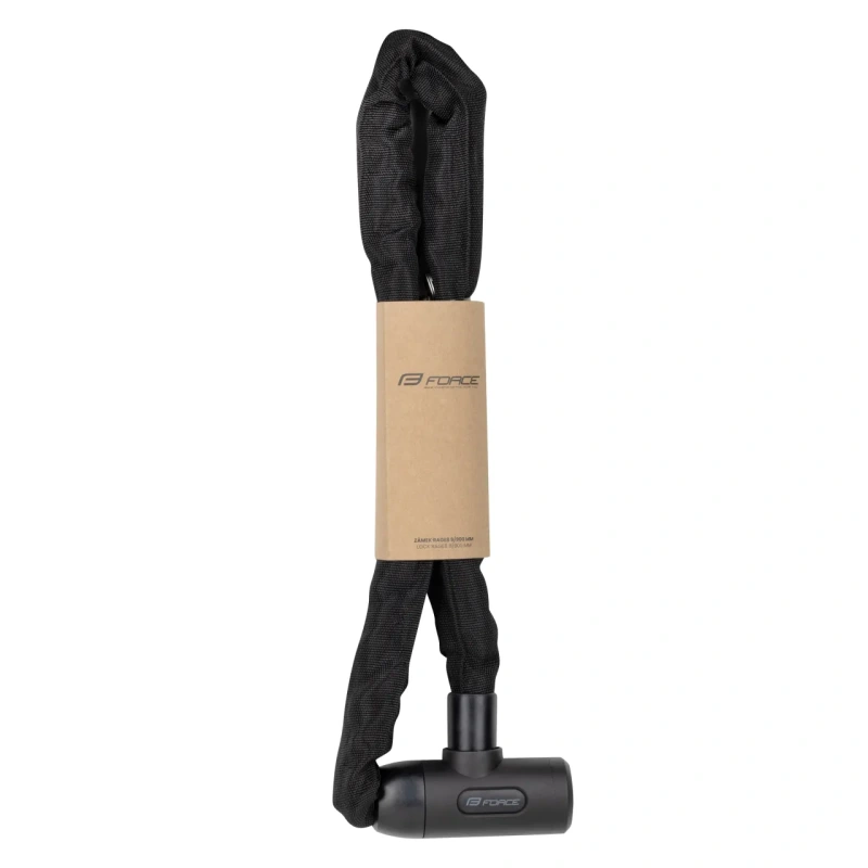 Force zámok RAGE8 reťazový 8/900mm, čierny 2