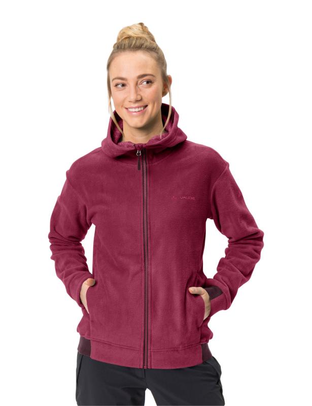 Vaude mikina s kapucňou Neyland Fleece, dámska, passion fruit