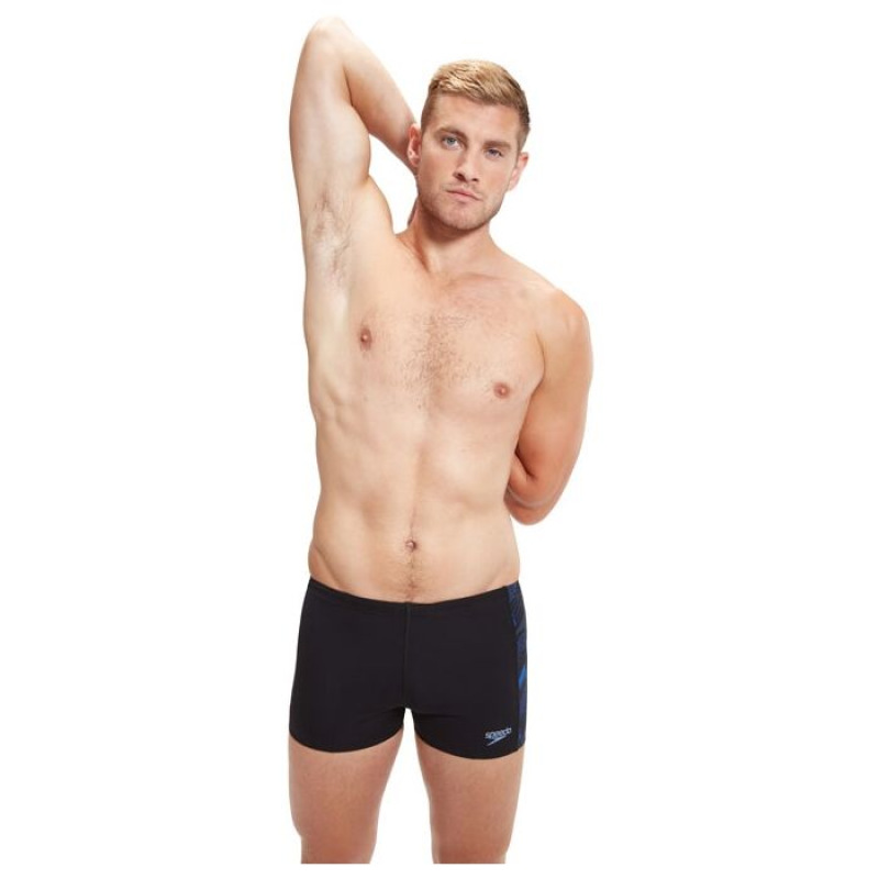 Pánske plavky Speedo Hyper Boom Panel čierna/modrá 1