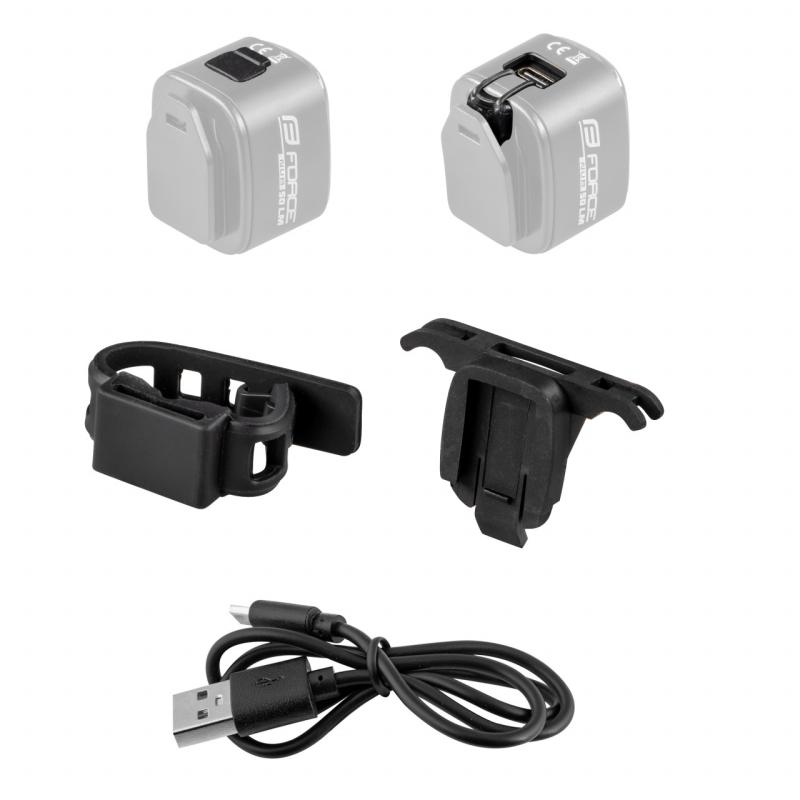 FORCE blikačka zadná NUB 50 LM, 24 LED, USB 2