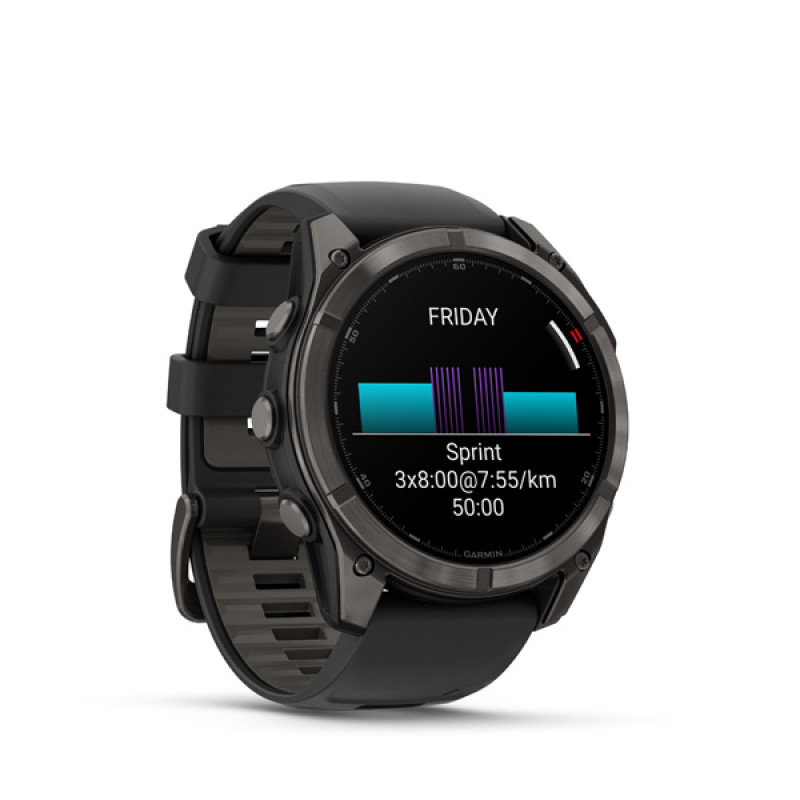 Garmin fenix 8 Pro - 51mm, AMOLED, Sapphire, Titanium, Graphite/Black band 6