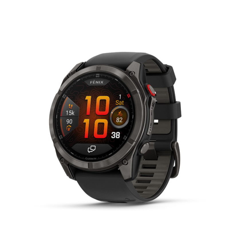 Garmin fenix 8 Pro - 51mm, AMOLED, Sapphire, Titanium, Graphite/Black band