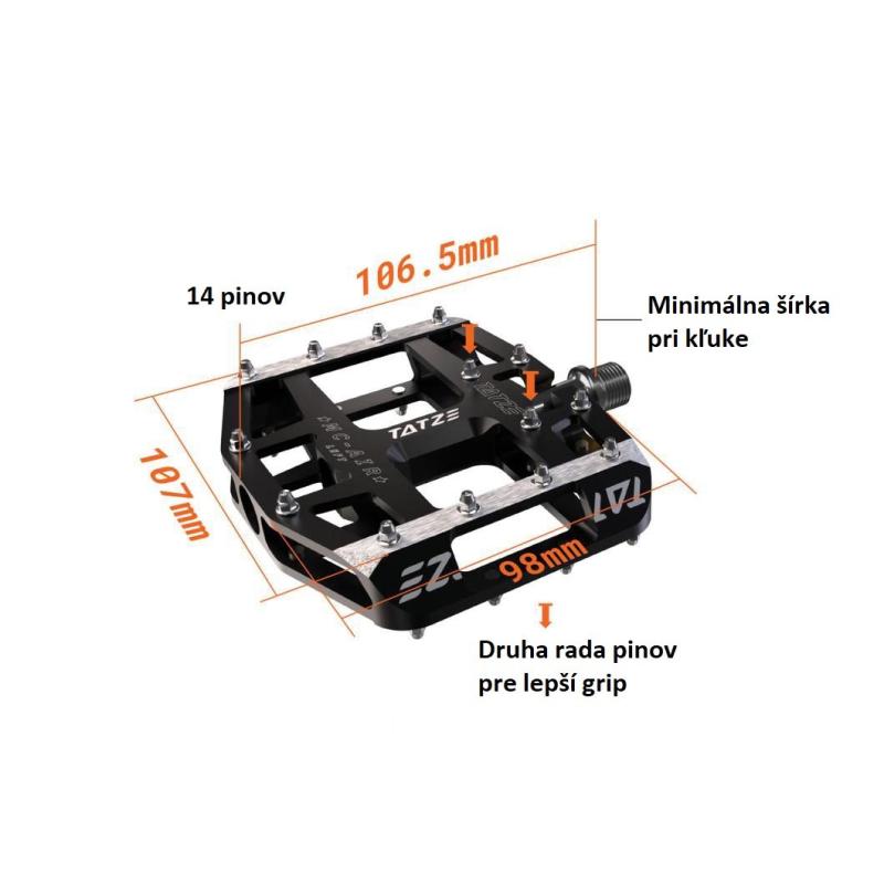 TATZE pedále MC-AIR Titan platformové