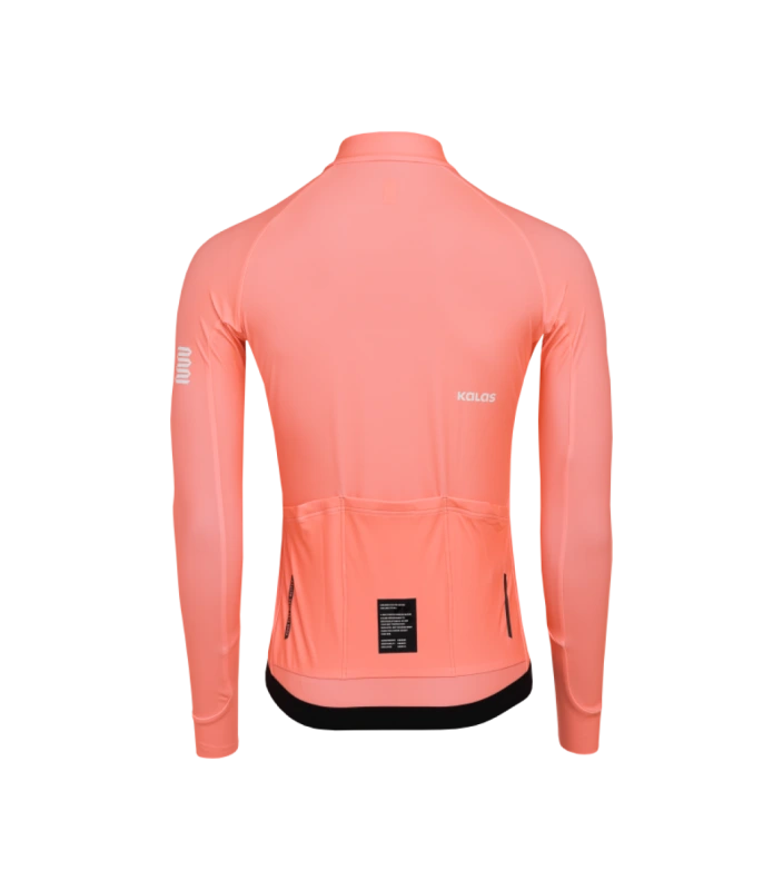 Cyklistický dres KALAS PASSION Z6 | Dres dlhý rukáv TEMPS | Solar Orange 1