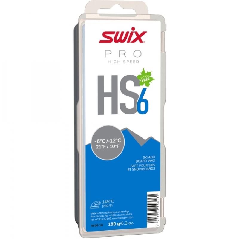 SWIX sklzový vosk High speed HS 6 180g