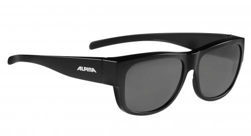 ALPINA Cyklistické okuliare OVERVIEW II P čierne matné, Polarizačné sklá