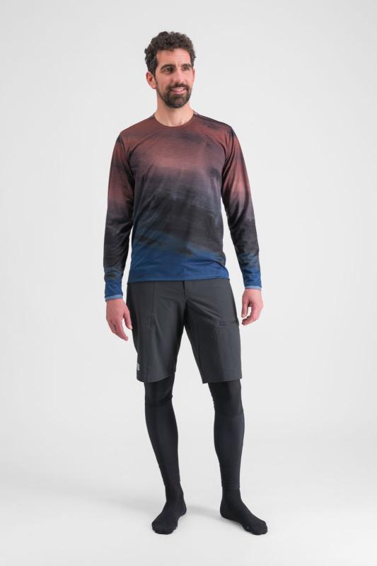 SPORTFUL FLOW GIARA tričko s dlhým rukávom berry blue/cayenna red