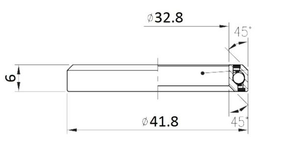 FSA ložisko hl. zloženia-NO.51 ACB 45°x45° 1-1/4 Single S MR136-OD 41.8 1