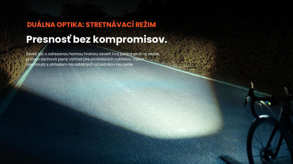 Svetlo HORI 1300 PRO predné 6f USB čierne 12