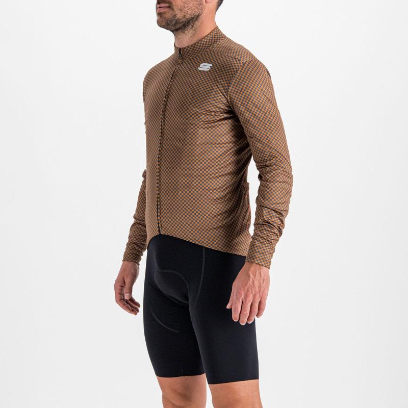 SPORTFUL CHECKMATE THERMAL dres kožený/antracitový/červený grepfruit